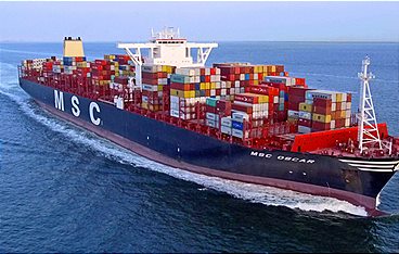 Containergigant MSC Oscar - 20.000 Kilometer auf dem Meer